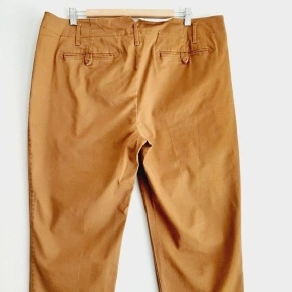 LAND'S END Classic Chino Crop Pants Tan Fit 2 Sz 18 Flawed - Picture 6 of 10